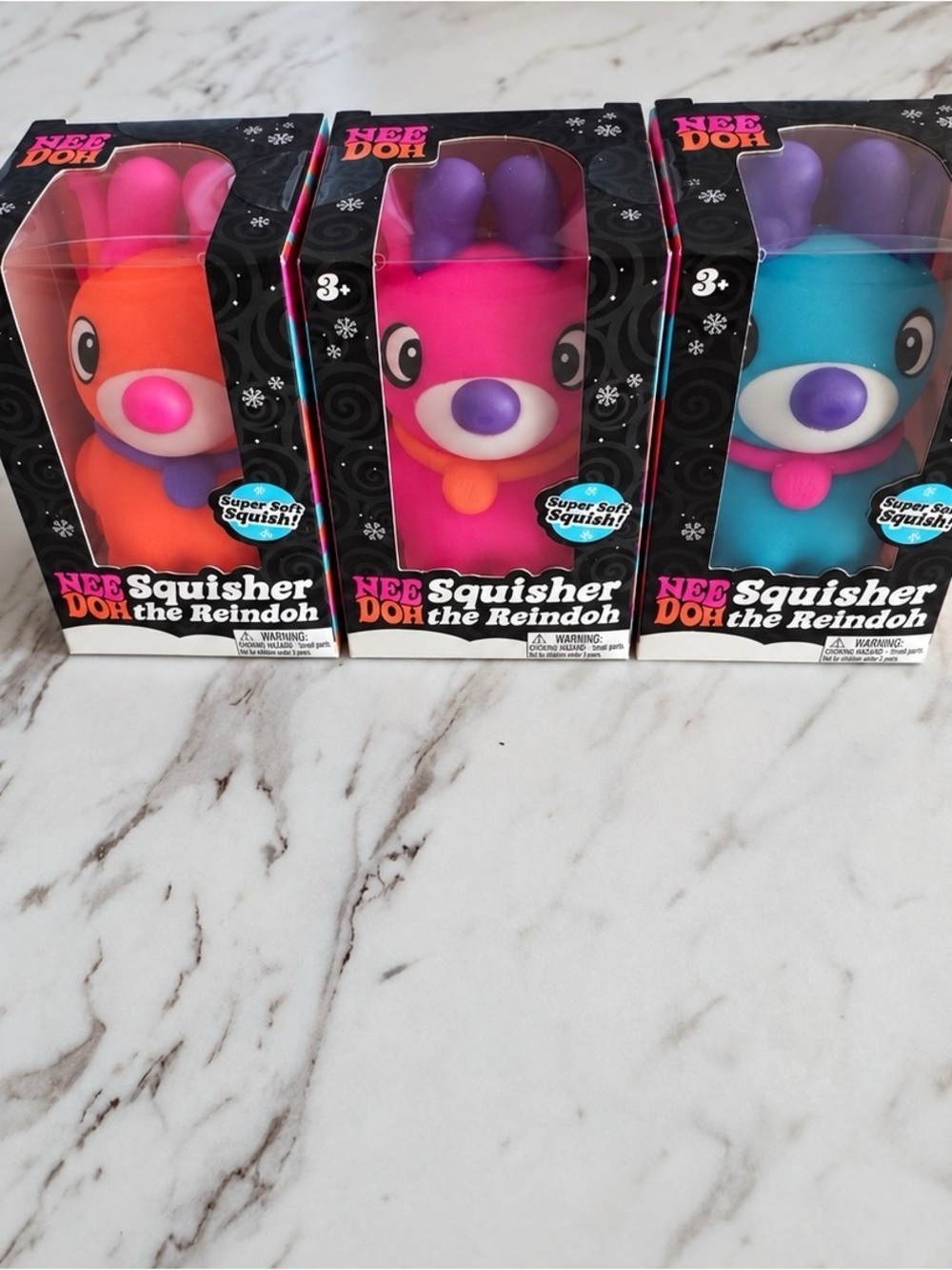 Nee Doh Squisher the Reindoh Complete Set